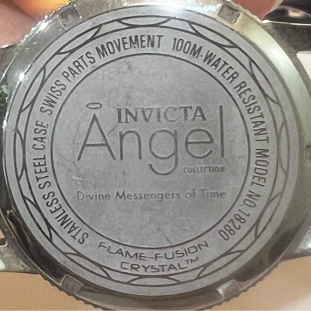 Invicta Silver Watch with Textured Brown Strap - Picture 11 of 11
